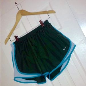 🔑 NIKE Green, Blue & White Shorts Dri - Fit